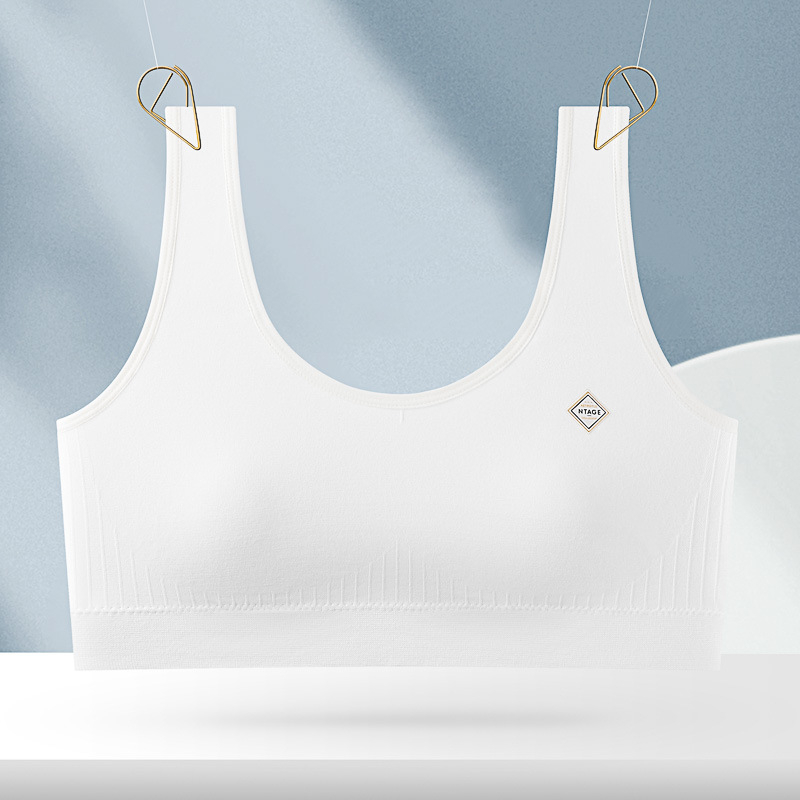 Top tub din bumbac – 70–80% bumbac, cupe moldate ultra-subțiri 1/2, respirabil, fără cusături, confortabil