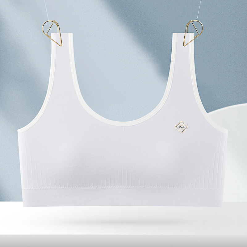 Top tub din bumbac – 70–80% bumbac, cupe moldate ultra-subțiri 1/2, respirabil, fără cusături, confortabil