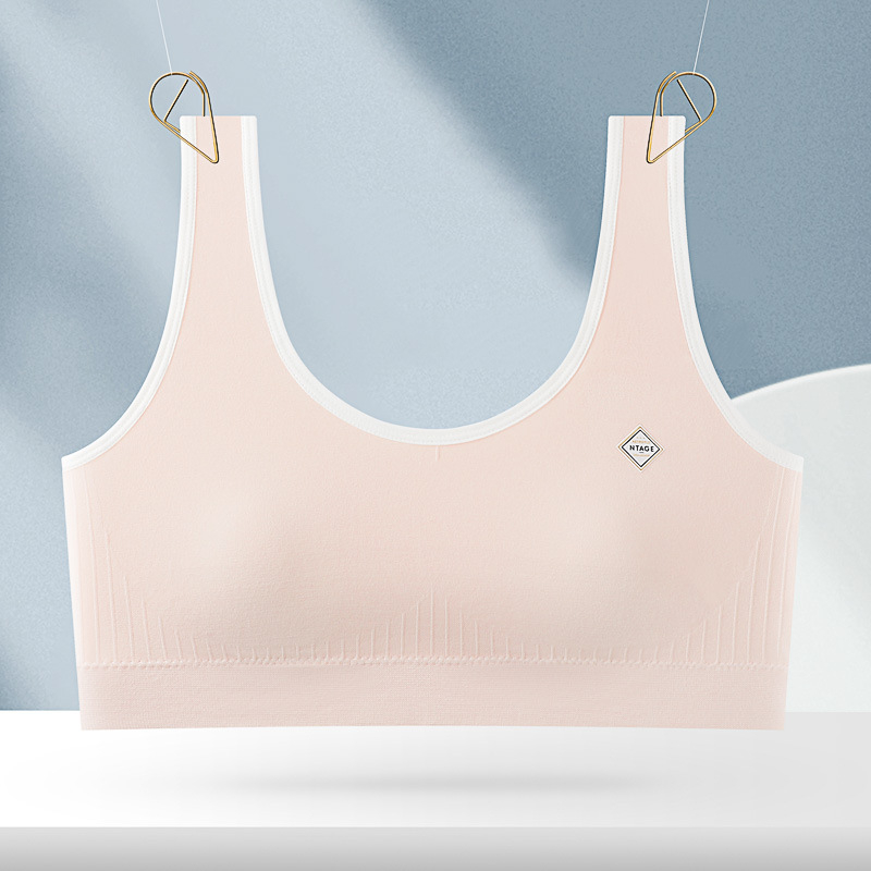 Top tub din bumbac – 70–80% bumbac, cupe moldate ultra-subțiri 1/2, respirabil, fără cusături, confortabil