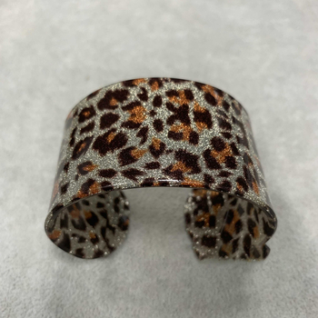 Drvena narukvica s koraljkama, cvjetnim motivom i leopard uzorkom, etnički stil, književno retro, lagani luksuz, 23,4 g