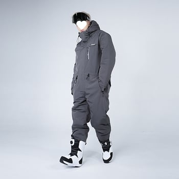 Unisex ziemas slēpošanas kostīms, ūdensizturīgs un pretvēja, nodilumizturīgs, pildījums: zīda šķiedra (piemērots ledus un sniega sportiem)