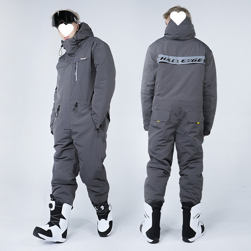 Unisex ziemas slēpošanas kostīms, ūdensizturīgs un pretvēja, nodilumizturīgs, pildījums: zīda šķiedra (piemērots ledus un sniega sportiem)