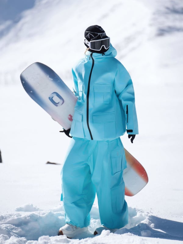 Унисекс 3L водоустойчив ски костюм със запечатани шевове, памучна изолация, 20000 мм водоустойчивост за ледено-снежни спортове