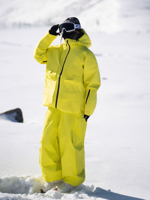 Unisex 3L αδιάβροχο σετ σκι με κολλητές ραφές, μόνωση από βαμβάκι, 20000 mm αδιάβροχο, για χιονοδρομικά αθλήματα
