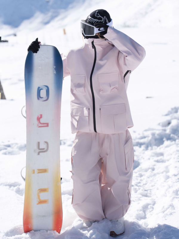 Unisex 3L αδιάβροχο σετ σκι με κολλητές ραφές, μόνωση από βαμβάκι, 20000 mm αδιάβροχο, για χιονοδρομικά αθλήματα