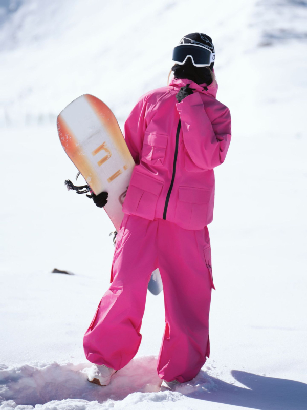 Unisex 3L αδιάβροχο σετ σκι με κολλητές ραφές, μόνωση από βαμβάκι, 20000 mm αδιάβροχο, για χιονοδρομικά αθλήματα