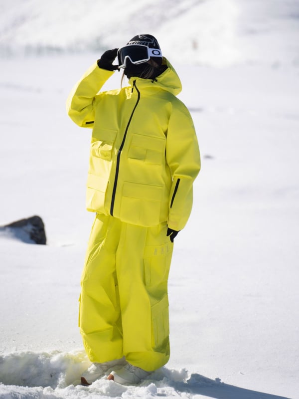 Unisex 3L αδιάβροχο σετ σκι με κολλητές ραφές, μόνωση από βαμβάκι, 20000 mm αδιάβροχο, για χιονοδρομικά αθλήματα