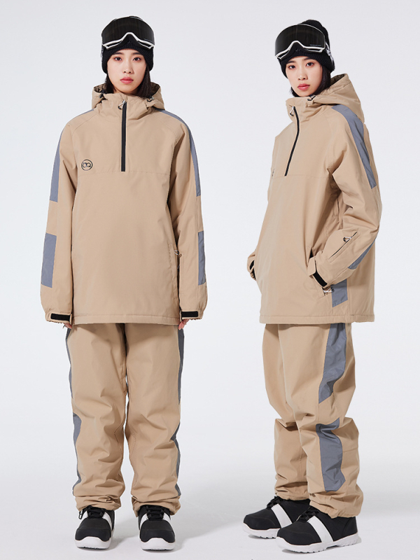 Унисекс ски костюм - водоустойчив, дишащ, топъл, ветроустойчив, износоустойчив за снежни спортове - Arctic Queen