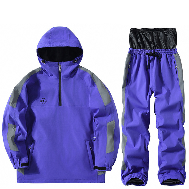 Унисекс ски костюм - водоустойчив, дишащ, топъл, ветроустойчив, износоустойчив за снежни спортове - Arctic Queen