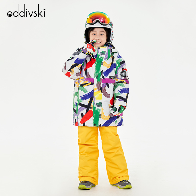 oddivski Dječji skijaški kostim | prozračan, vodootporan, topao, otporan na habanje, otporan na vjetar | model HXF21040; tkanina Oxford cloth; smjesa kemijskih vlakana; punilo Silk Cotton; podstava Yichun spinning; vodootpornost 20000