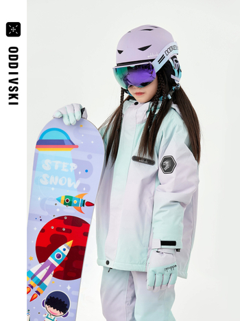 Παιδικό σετ σκι Unisex, παχύ εξωτερικό ανθεκτικό στο χιόνι, επένδυση από μετάξι-βαμβάκι, αδιάβροχο 20000mm, διαπνέον Oxford ύφασμα