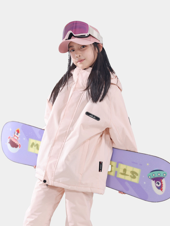 Παιδικό σετ σκι Unisex, παχύ εξωτερικό ανθεκτικό στο χιόνι, επένδυση από μετάξι-βαμβάκι, αδιάβροχο 20000mm, διαπνέον Oxford ύφασμα