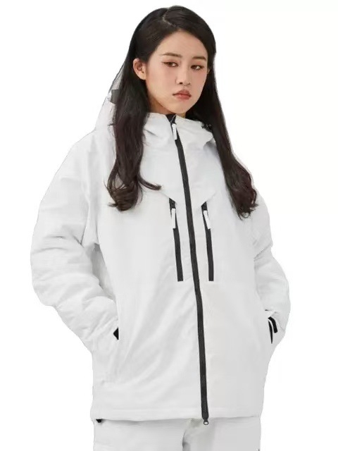 Unisex skijaška jakna, vodootporna i topla, širokog kroja, debeli nadjev, jednobojna, velike veličine