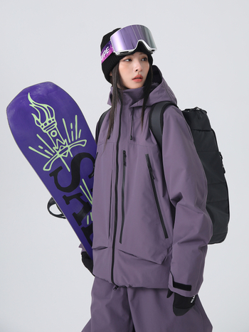 Unisex jakna za skijanje, 3L vodootporna, potpuno zapečaćeni šavovi, punjenje od svilenih vlakana, podstava od poliestera, za skijanje i snowboarding