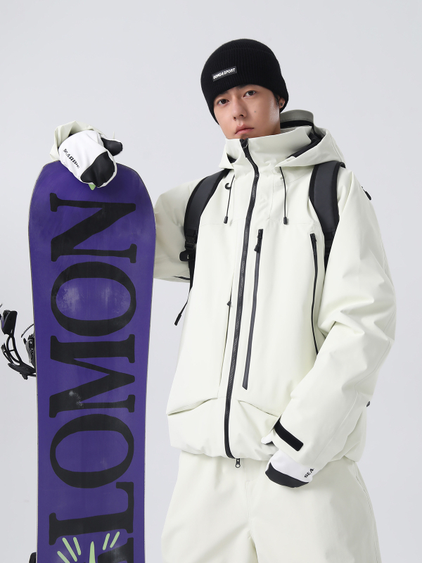 Unisex jakna za skijanje, 3L vodootporna, potpuno zapečaćeni šavovi, punjenje od svilenih vlakana, podstava od poliestera, za skijanje i snowboarding