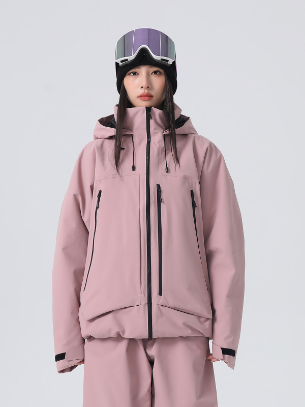 Unisex jakna za skijanje, 3L vodootporna, potpuno zapečaćeni šavovi, punjenje od svilenih vlakana, podstava od poliestera, za skijanje i snowboarding