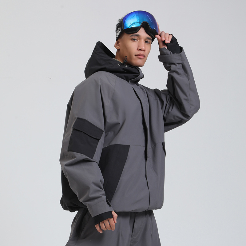 Unisex skijaška jakna: široka silueta, vodootporna, otporna na vjetar, prozračna i topla — model GS-UJK2518; tkanina poliester, podstava poliester, punilo imitacija svile pamuk, vodootpostnost 20000