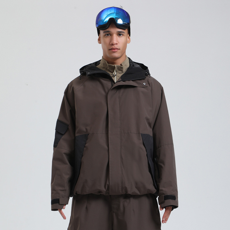 Unisex skijaška jakna: široka silueta, vodootporna, otporna na vjetar, prozračna i topla — model GS-UJK2518; tkanina poliester, podstava poliester, punilo imitacija svile pamuk, vodootpostnost 20000