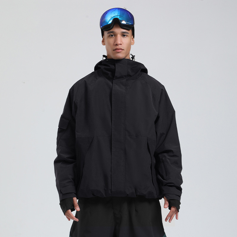 Unisex skijaška jakna: široka silueta, vodootporna, otporna na vjetar, prozračna i topla — model GS-UJK2518; tkanina poliester, podstava poliester, punilo imitacija svile pamuk, vodootpostnost 20000