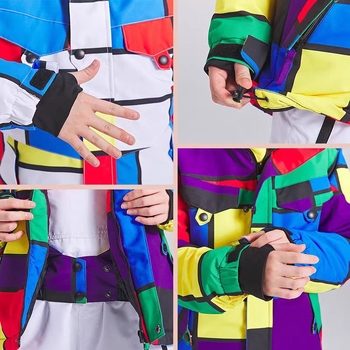 Παιδικό σετ σκι, διαπνέον, αδιάβροχο, ζεστό, ανθεκτικό στον άνεμο, σύνθεση συνθετικών ινών