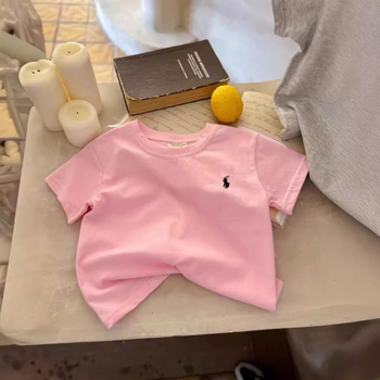 Dječja majica kratkih rukava, unisex, 95% pamuk, mekan tretman tkanine, jednobojna, ljetna odjeća za djecu 1–8 godina