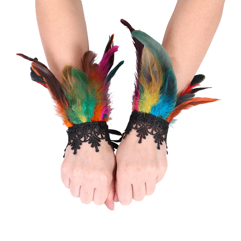 Spārnu rokassprādze — bohemiskā stila, universāla, gotiska mežģīņu akcenta, Yiwu izcelsme, rudens 2024