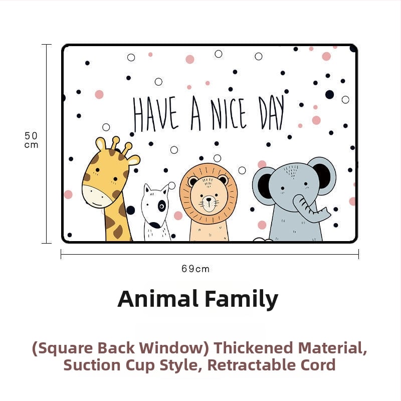 Ηλιοσκίαστρο αυτοκινήτου από Oxford ύφασμα, εγκατάσταση με βεντούζα, γενική εφαρμογή, εκτύπωση λογότυπου, προσαρμογή