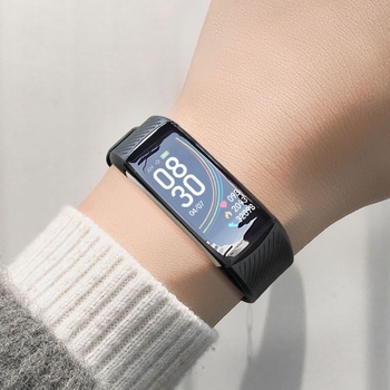 Смарт часовник с отчитане на крачки и мониторинг на сърдечния ритъм (Марка: Zealcandor; Каишка: силиконова; Калъф: пластмасов; Функции: отчитане на крачки, мониторинг на сърдечния ритъм)