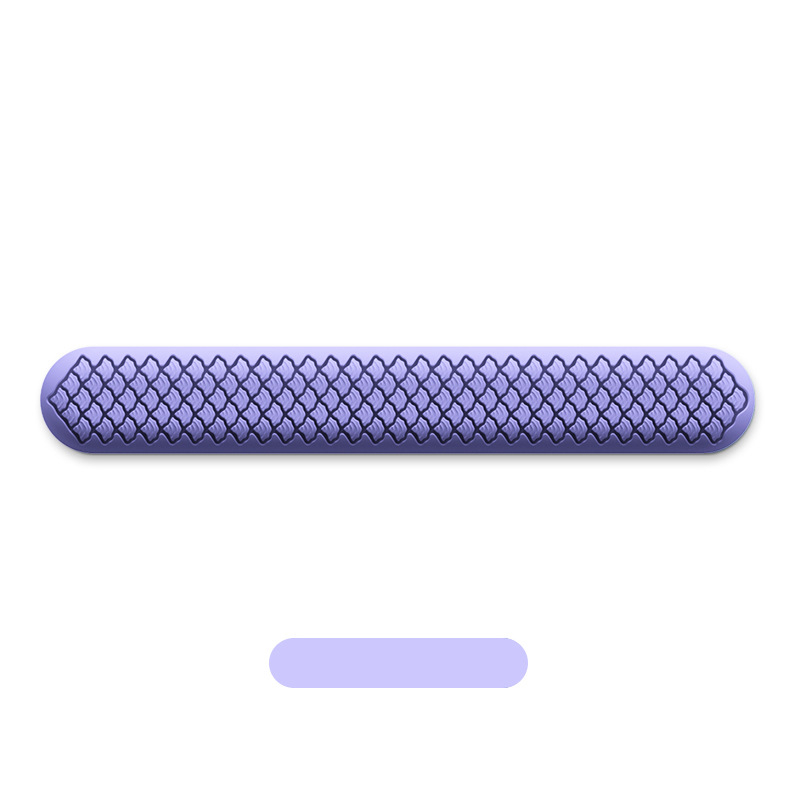 Силиконова клавиатурна подложка за китката с подпора, едностранна, метално щамповано, лого отпечатано, модел J446/J447