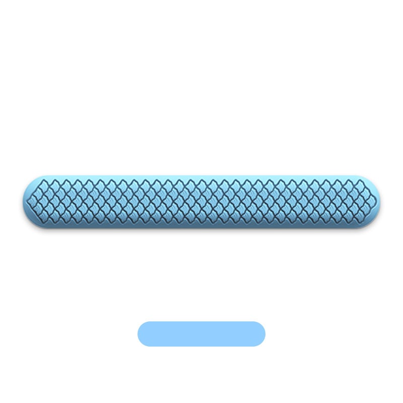 Силиконова клавиатурна подложка за китката с подпора, едностранна, метално щамповано, лого отпечатано, модел J446/J447