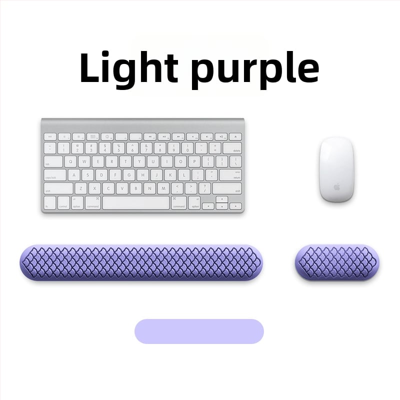 Силиконова клавиатурна подложка за китката с подпора, едностранна, метално щамповано, лого отпечатано, модел J446/J447