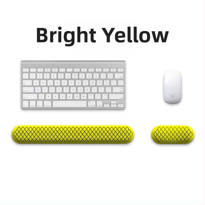 Силиконова клавиатурна подложка за китката с подпора, едностранна, метално щамповано, лого отпечатано, модел J446/J447