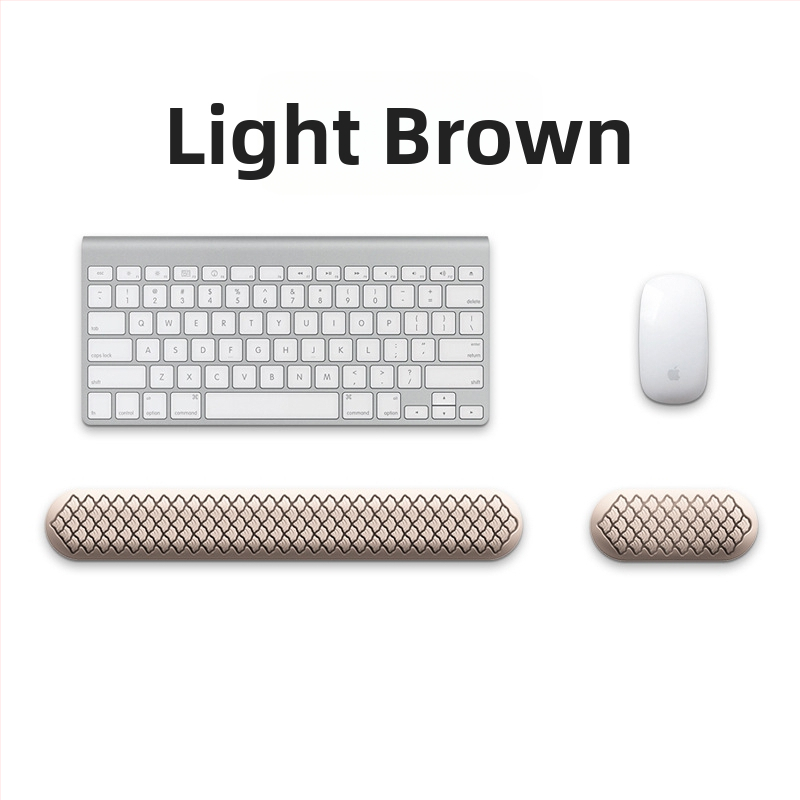 Силиконова клавиатурна подложка за китката с подпора, едностранна, метално щамповано, лого отпечатано, модел J446/J447