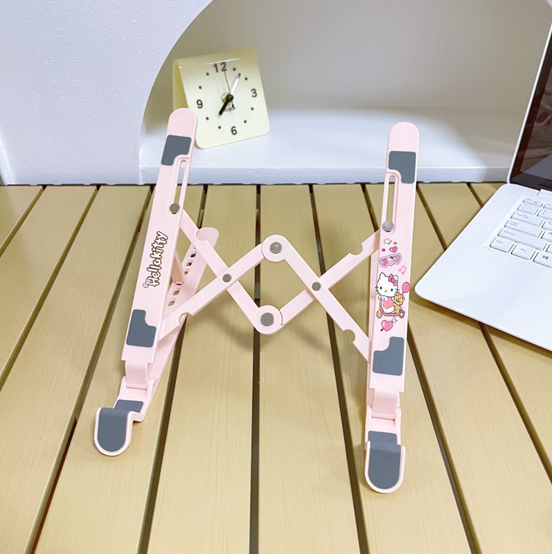 Сгъваема подставка за лаптоп и таблет - пластмасова, модел 859, универсална съвместимост, пускане на пазара през 2025 година