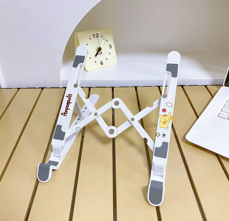 Сгъваема подставка за лаптоп и таблет - пластмасова, модел 859, универсална съвместимост, пускане на пазара през 2025 година