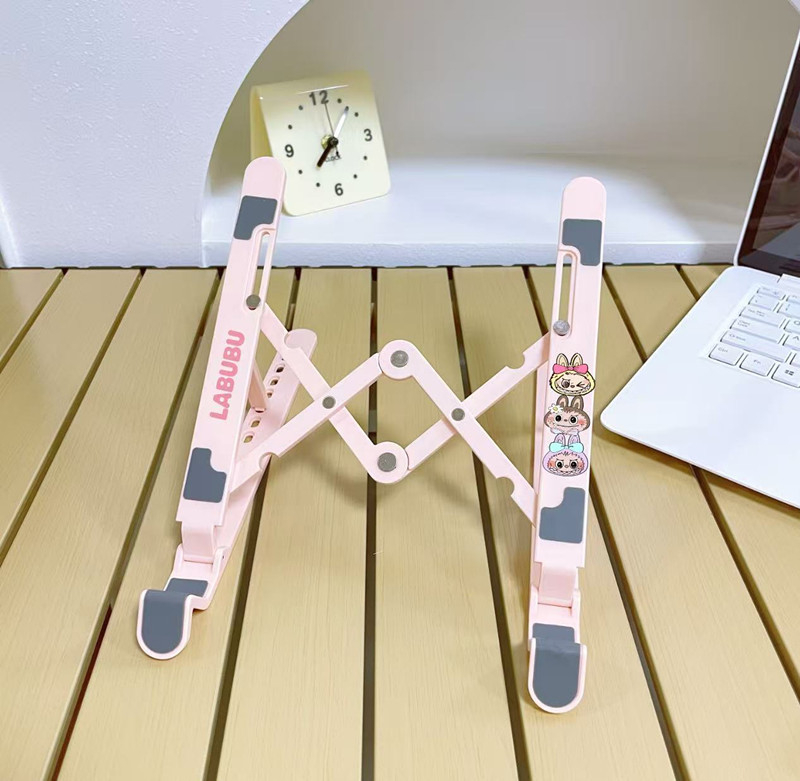 Сгъваема подставка за лаптоп и таблет - пластмасова, модел 859, универсална съвместимост, пускане на пазара през 2025 година