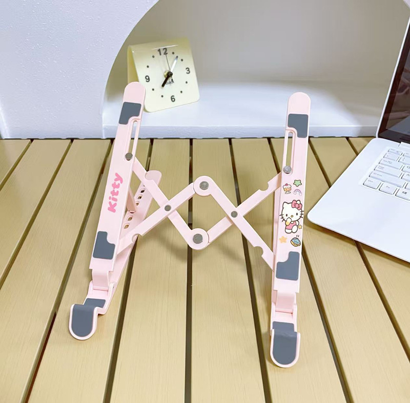 Сгъваема подставка за лаптоп и таблет - пластмасова, модел 859, универсална съвместимост, пускане на пазара през 2025 година