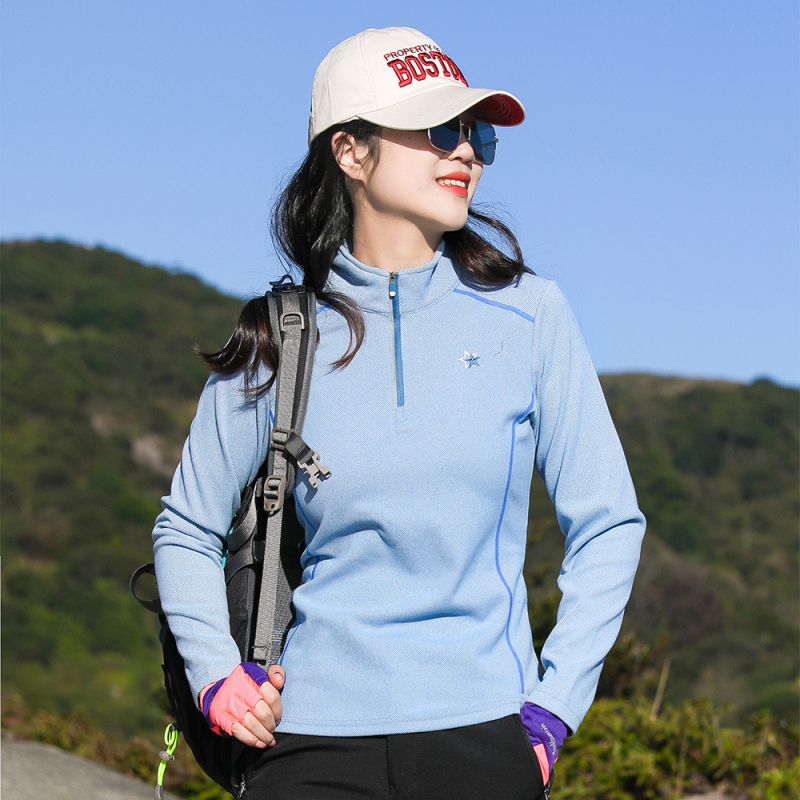 Sieviešu ātri žūstošs T-krekls – mitrumu vadīšana, piemērots skrējiens un pārgājieniem vasarā, pavasarī un rudenī