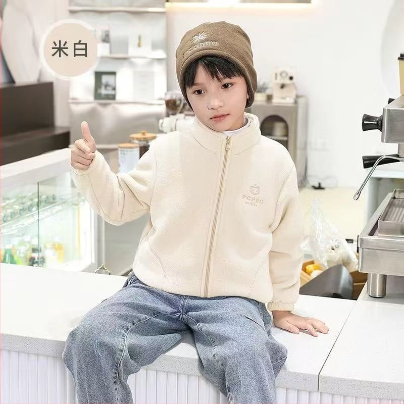 Unisex bērnu ārējā jaka ar fleece oderi, elpojoša, silta, izturīga, poliesters