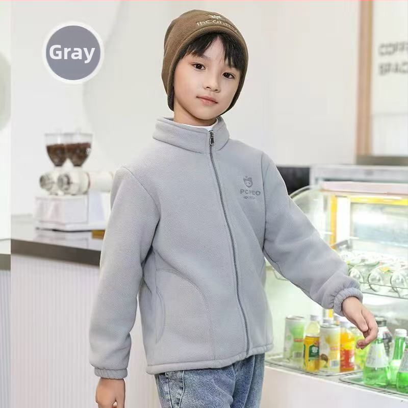 Unisex bērnu ārējā jaka ar fleece oderi, elpojoša, silta, izturīga, poliesters