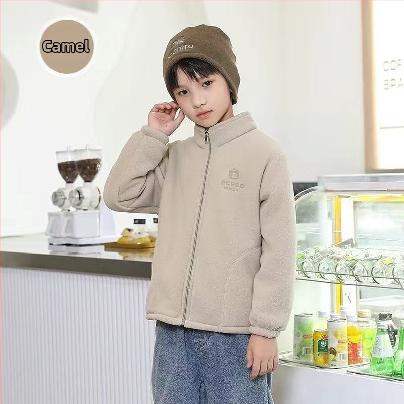 Unisex bērnu ārējā jaka ar fleece oderi, elpojoša, silta, izturīga, poliesters