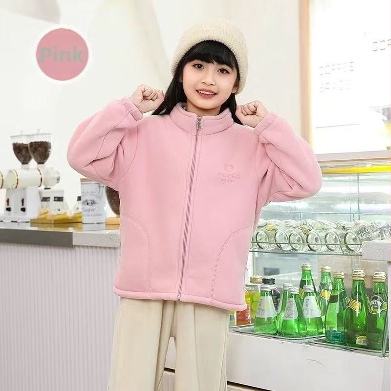 Unisex bērnu ārējā jaka ar fleece oderi, elpojoša, silta, izturīga, poliesters