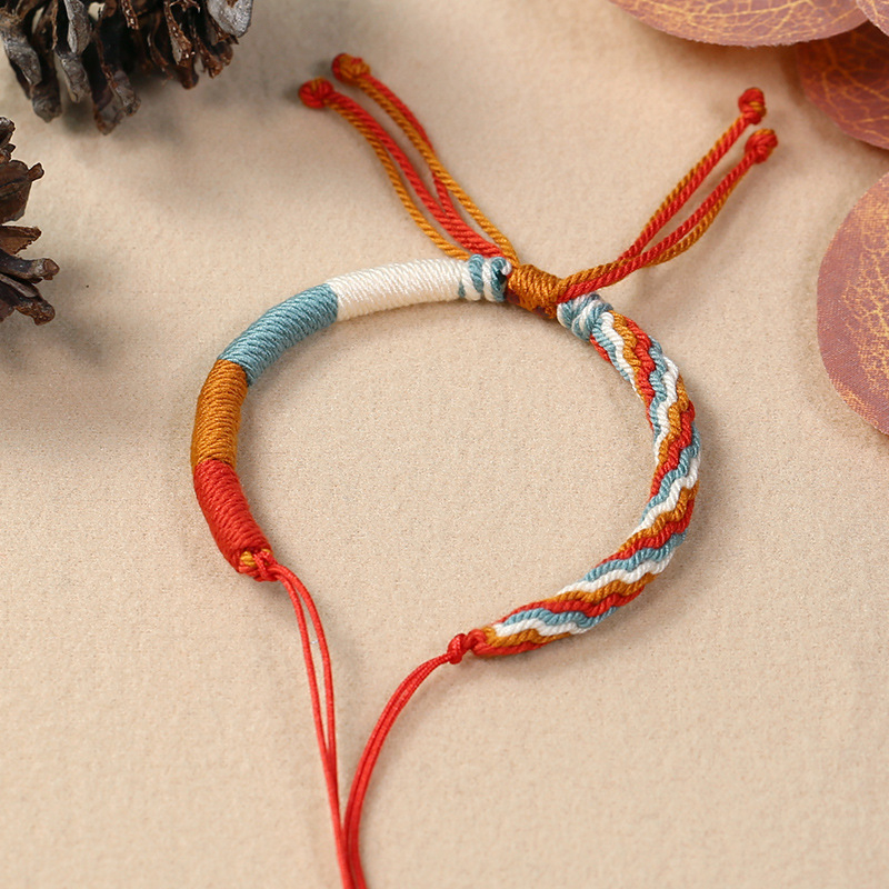 DIY βραχιόλι πλεξίματος από κορδόνι - χειροποίητο, εθνοτικό στυλ, unisex, Χειμώνας 2025