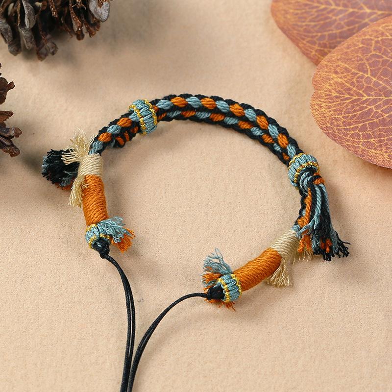 DIY βραχιόλι πλεξίματος από κορδόνι - χειροποίητο, εθνοτικό στυλ, unisex, Χειμώνας 2025