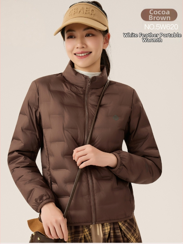 Planet of the apes női tollkabát, őszi-téli, könnyű, álló gallér, fehér kacsa toll töltés 85–90%, poliészter anyag, zipzár