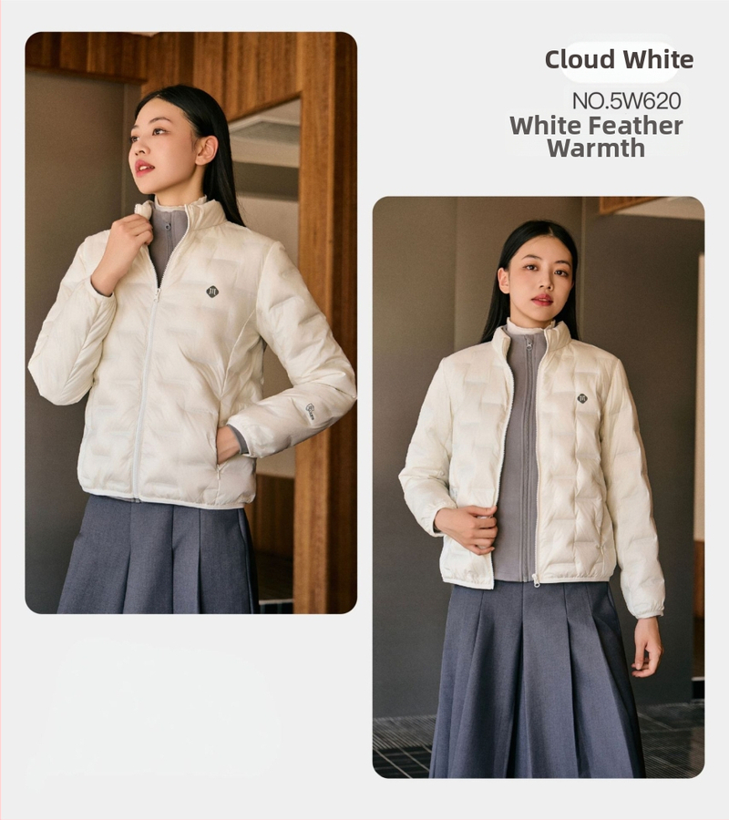 Planet of the apes női tollkabát, őszi-téli, könnyű, álló gallér, fehér kacsa toll töltés 85–90%, poliészter anyag, zipzár