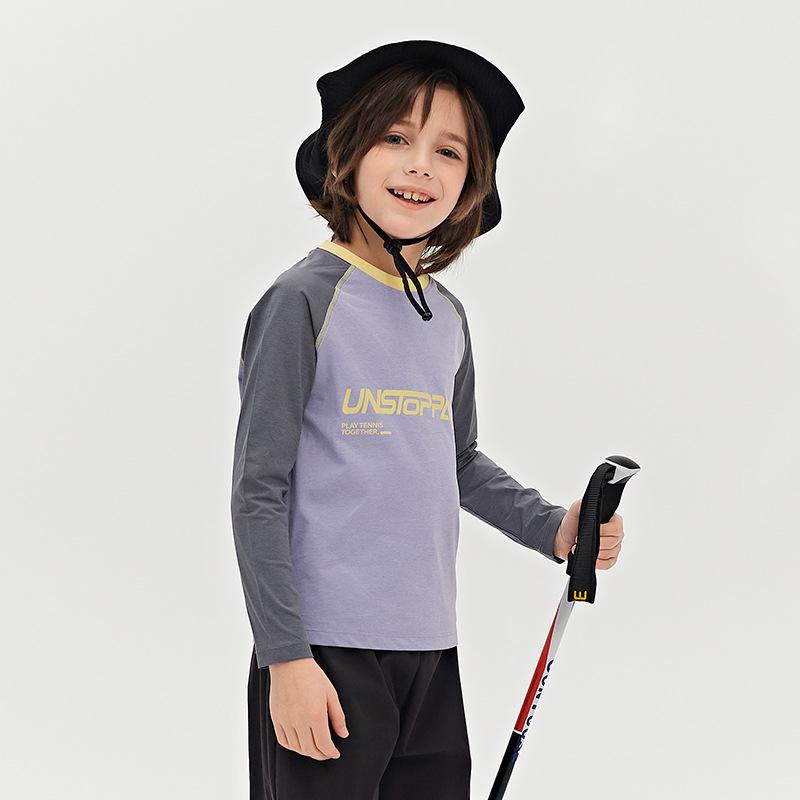 Dječji Raglan top s dugim rukavima, brzo sušenje, unisex, poliestersko prozračan, proljeće-ljeto-jesen, sportska odjeća za trčanje