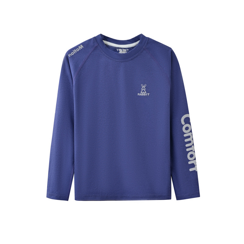 Dječji dugi rukav sportski top s brzo sušećim materijalom, unisex, poliester, mekani dodir (proljeće‑jesen)