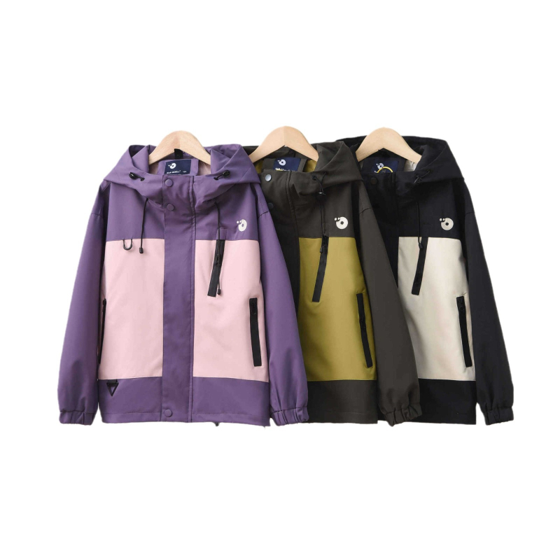 Bērnu ziemas jaka trīs vienā ar noņemamu flīsa odere, ūdensizturīga 1000 mm, elpojoša, pretvēja, ar kapuci