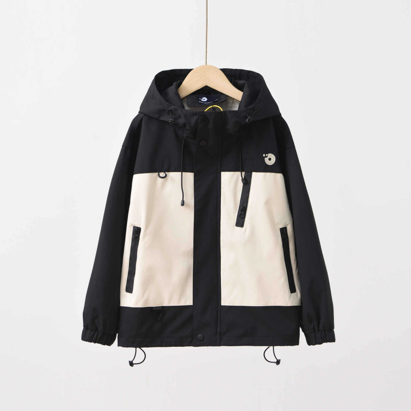 Bērnu ziemas jaka trīs vienā ar noņemamu flīsa odere, ūdensizturīga 1000 mm, elpojoša, pretvēja, ar kapuci